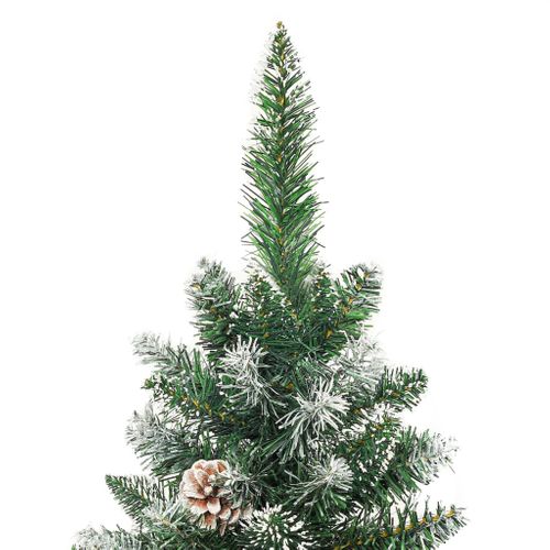 Sapin De Noël Artificiel Mince Avec Support 120 Cm Pvc