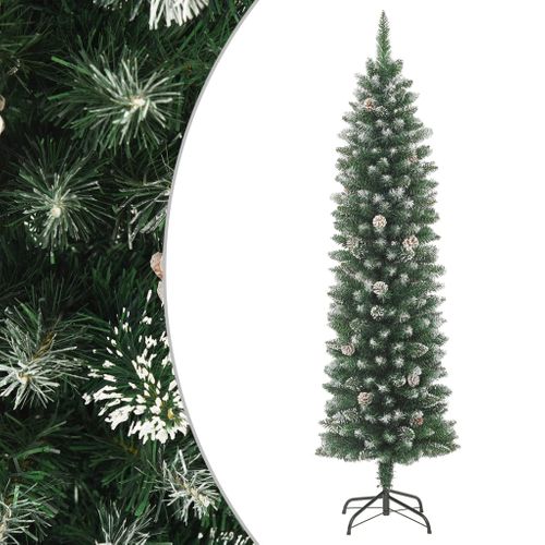 Sapin De Noël Artificiel Mince Avec Support 120 Cm Pvc