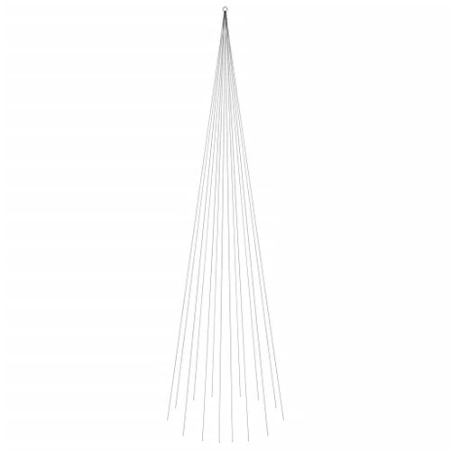 Sapin De Noël Sur Mât De Drapeau 1134 LED Blanc Froid 800 Cm