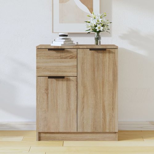 Buffet Chêne Sonoma 60x30x70 Cm Bois Contreplaqué