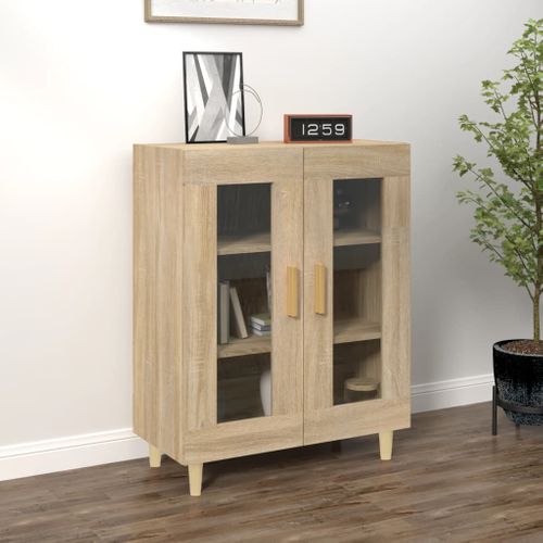 Buffet Chêne Sonoma 69,5x34x90 Cm Bois Contreplaqué