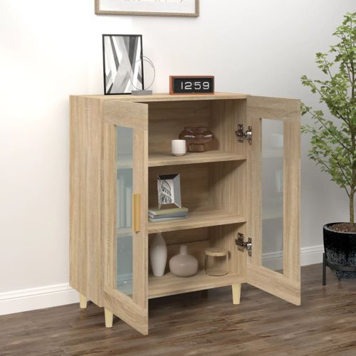 Buffet Chêne Sonoma 69,5x34x90 Cm Bois Contreplaqué