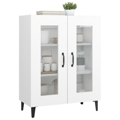 Buffet Blanc 69,5x34x90 Cm Bois Contreplaqué