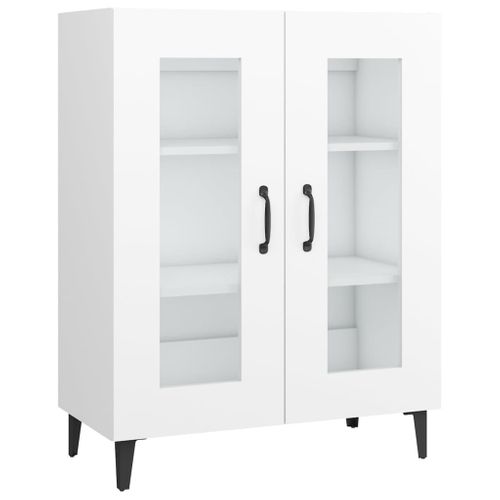 Buffet Blanc 69,5x34x90 Cm Bois Contreplaqué