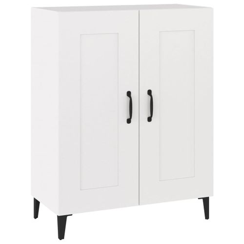 Buffet Blanc 69,5x34x90 Cm Bois Contreplaqué