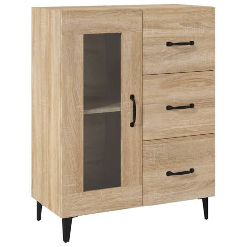 Buffet Chêne Sonoma 69,5x34x90 Cm Bois Contreplaqué
