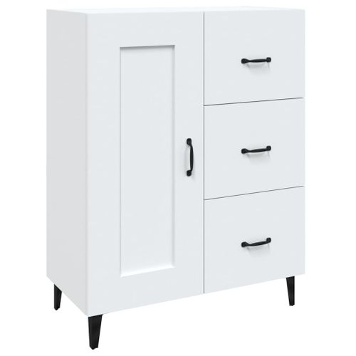 Buffet Blanc 69,5x34x90 Cm Bois Contreplaqué