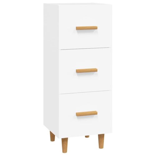Buffet Blanc 34,5x34x90 Cm Bois Contreplaqué