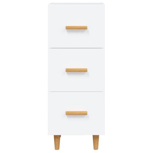 Buffet Blanc 34,5x34x90 Cm Bois Contreplaqué