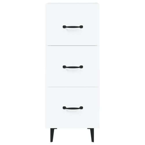 Buffet Blanc 34,5x34x90 Cm Bois Contreplaqué