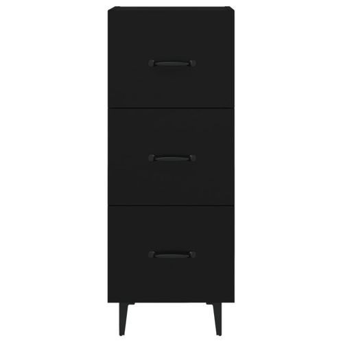 Buffet Noir 34,5x34x90 Cm Bois Contreplaqué