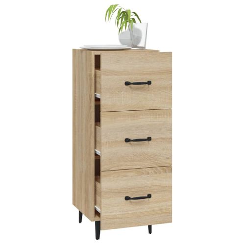 Buffet Chêne Sonoma 34,5x34x90 Cm Bois Contreplaqué