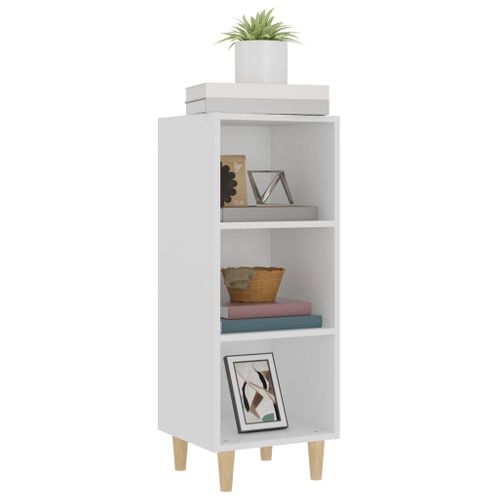 Buffet Blanc 34,5x32,5x90 Cm Bois Contreplaqué