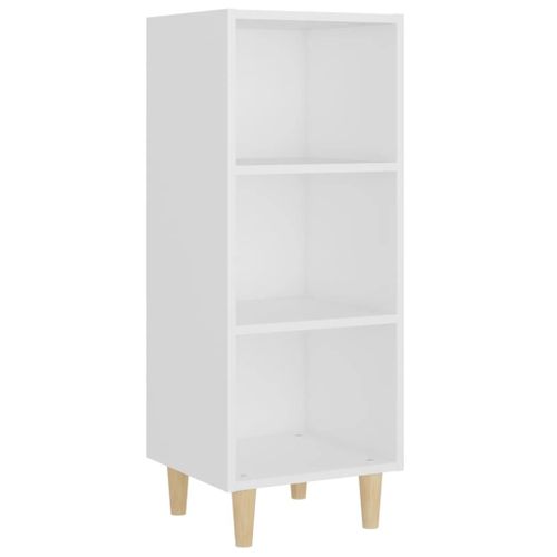 Buffet Blanc 34,5x32,5x90 Cm Bois Contreplaqué