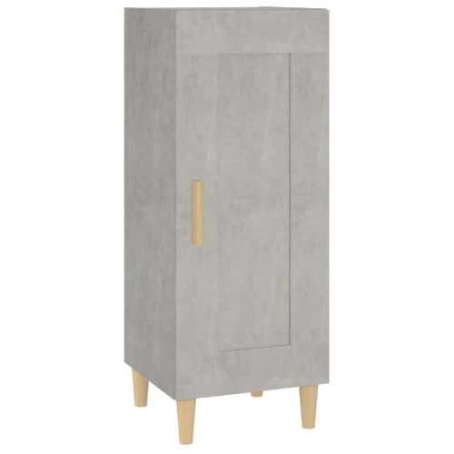 Buffet Gris Béton 34,5x34x90 Cm Bois Contreplaqué