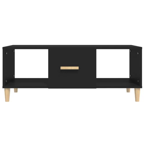 Table Basse Noir 102x50x40 Cm Bois Contreplaqué