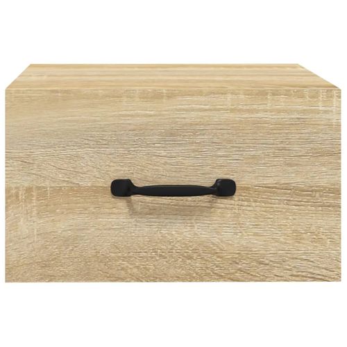 Table De Chevet Murale Chêne Sonoma 35x35x20 Cm