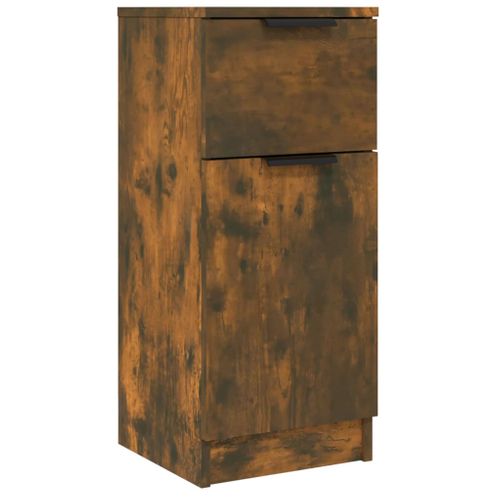 Buffet Chêne Fumé 30x30x70 Cm Bois Contreplaqué