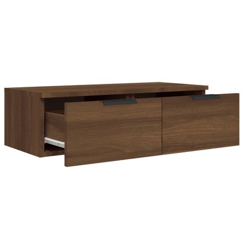 Armoire Murale Chêne Marron 68x30x20 Cm Bois Contreplaqué