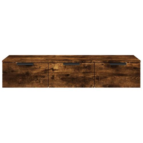 Armoire Murale Chêne Fumé 102x30x20 Cm Bois Contreplaqué