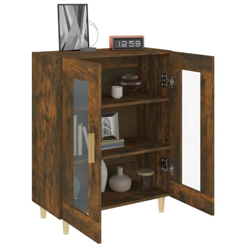 Buffet Chêne Fumé 69,5x34x90 Cm Bois Contreplaqué