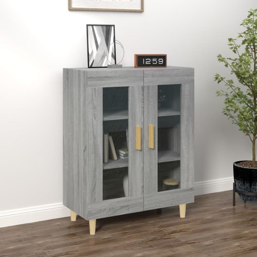 Buffet Sonoma Gris 69,5x34x90 Cm Bois Contreplaqué