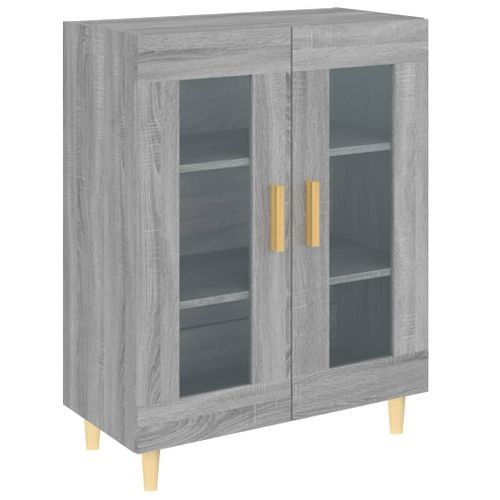 Buffet Sonoma Gris 69,5x34x90 Cm Bois Contreplaqué