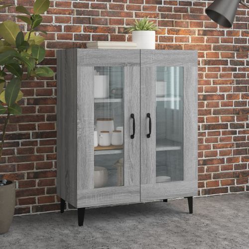 Buffet Sonoma Gris 69,5x34x90 Cm Bois Contreplaqué