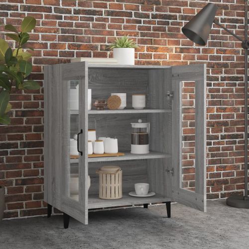 Buffet Sonoma Gris 69,5x34x90 Cm Bois Contreplaqué