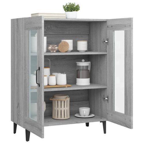 Buffet Sonoma Gris 69,5x34x90 Cm Bois Contreplaqué