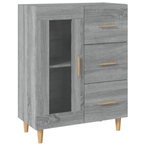 Buffet Sonoma Gris 69,5x34x90 Cm Bois Contreplaqué