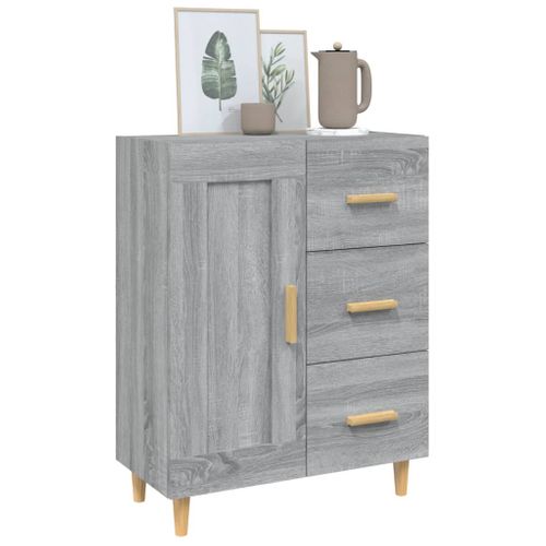 Buffet Sonoma Gris 69,5x34x90 Cm Bois Contreplaqué