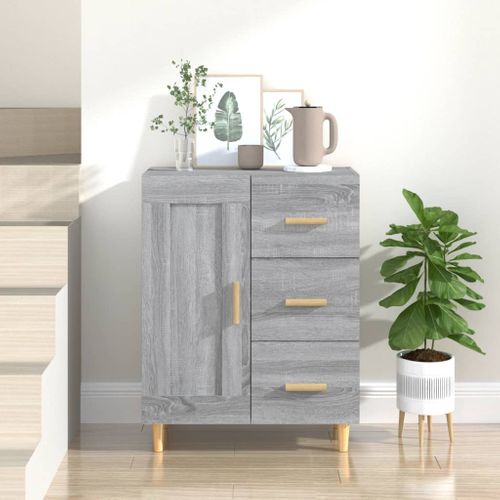 Buffet Sonoma Gris 69,5x34x90 Cm Bois Contreplaqué