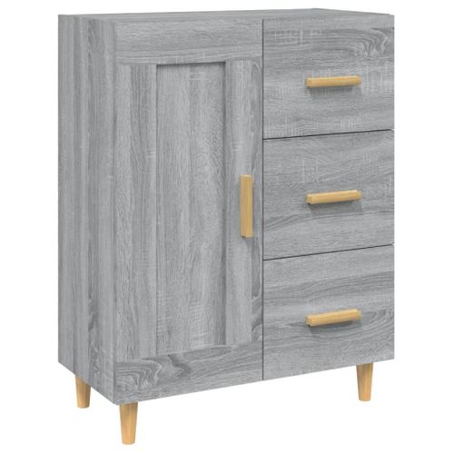 Buffet Sonoma Gris 69,5x34x90 Cm Bois Contreplaqué