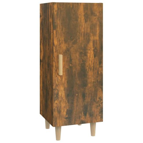 Buffet Chêne Fumé 34,5x34x90 Cm Bois Contreplaqué