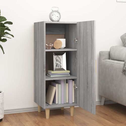 Buffet Sonoma Gris 34,5x34x90 Cm Bois Contreplaqué