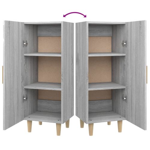Buffet Sonoma Gris 34,5x34x90 Cm Bois Contreplaqué