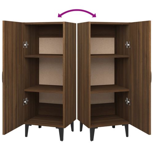 Buffet Chêne Marron 34,5x34x90 Cm Bois Contreplaqué