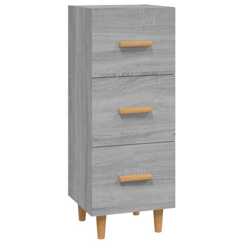 Buffet Sonoma Gris 34,5x34x90 Cm Bois Contreplaqué
