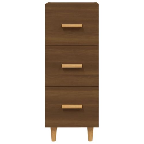 Buffet Chêne Marron 34,5x34x90 Cm Bois Contreplaqué