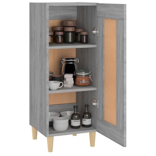 Buffet Sonoma Gris 34,5x34x90 Cm Bois Contreplaqué