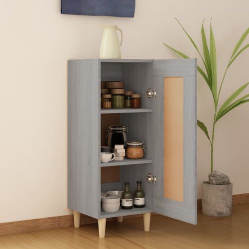 Buffet Sonoma Gris 34,5x34x90 Cm Bois Contreplaqué