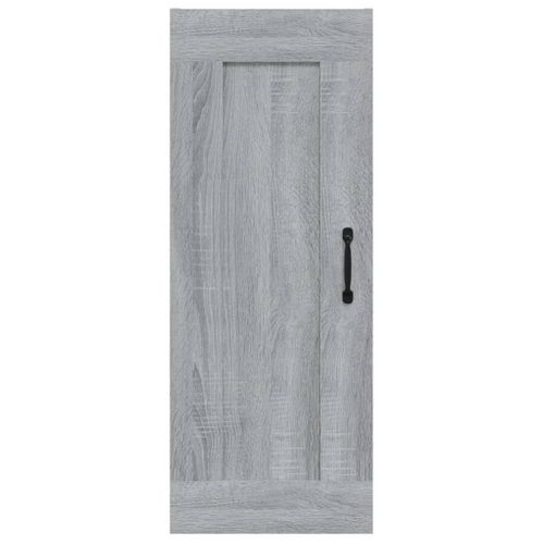 Armoire Suspendue Sonoma Gris 35x34x90 Cm Bois Contreplaqué