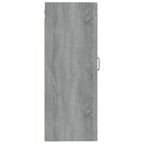 Armoire Suspendue Sonoma Gris 35x34x90 Cm Bois Contreplaqué