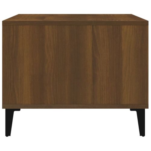 Table Basse Chêne Marron 60x50x40 Cm Bois Contreplaqué