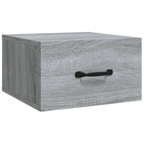 Table De Chevet Murale Sonoma Gris 35x35x20 Cm