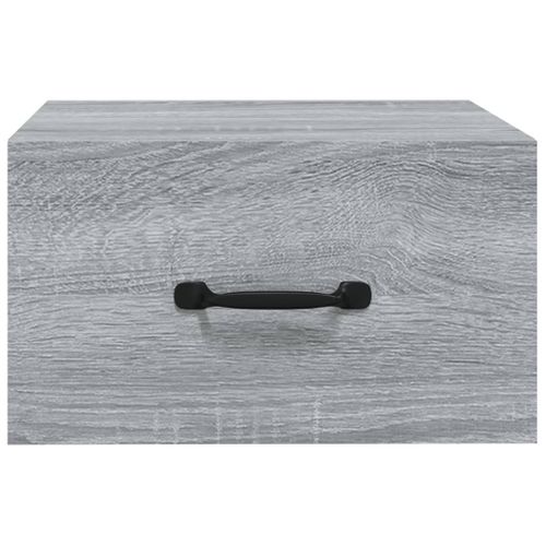 Table De Chevet Murale Sonoma Gris 35x35x20 Cm