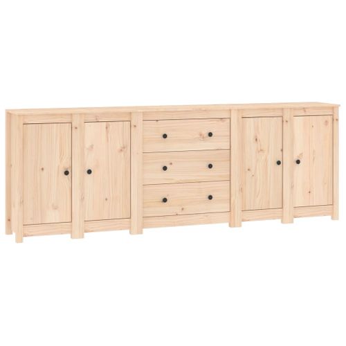 Buffet 230x35x80 Cm Bois Massif De Pin