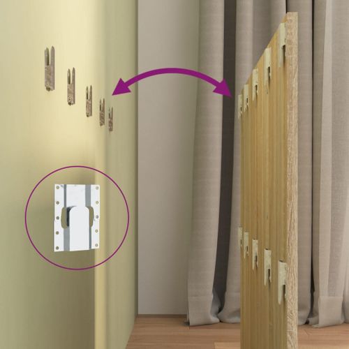 Tête De Lit Avec Armoires Chêne Sonoma Bois Contreplaqué