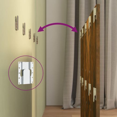 Tête De Lit Avec Armoires Chêne Fumé Bois Contreplaqué